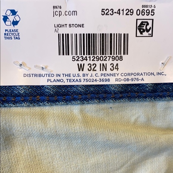 ARIZONA JEAN CO MEN’S JEANS IN LIGHT STONE SIZE 32x34 - Picture 5 of 5